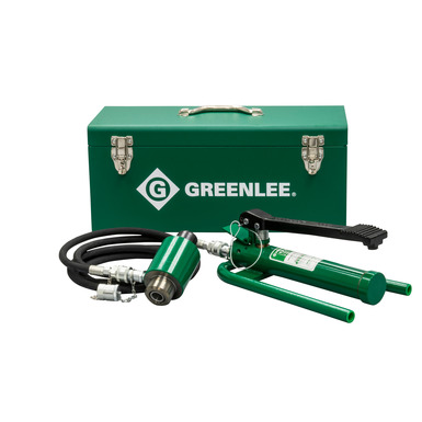 11-Ton Hydraulic Knockout Driver with Foot Pump | Greenlee