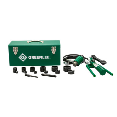3 Items Greenlee 7310SB Slug Buster Hydraulic Punch Bundle w/DTAP Set and Step Bits