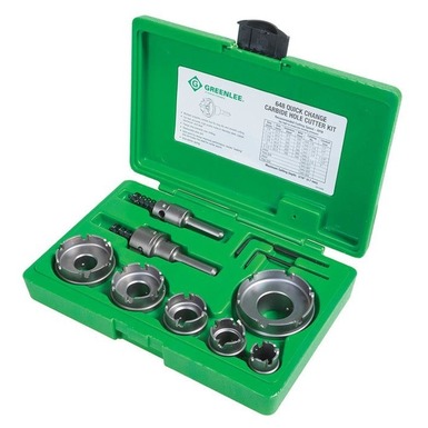 8PC Quick-Change Carbide-Tipped Hole Cutter Set (7/8