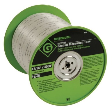 KTS537-300ME-N Starrett 1/2 x 300' (100m) English/Metric Long Tape  Graduated in Millimeters, 1/8: Manson Tool & Supply