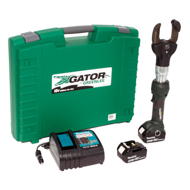 2 INCH CUTTER WITH TWO 4.0AH BATTERIES 120V CHARGER CASE Greenlee