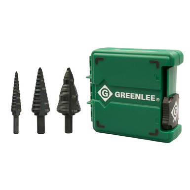 Step Bit Set (#1, #4, #9) Metal Cutters | Greenlee