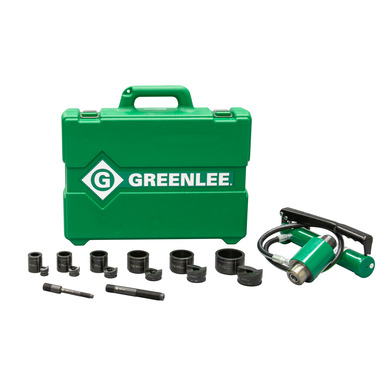 11-Ton Hydraulic Knockout Kit with Hand Pump and Slug-Buster® 1/2