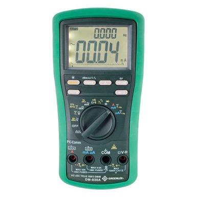 10,000-Count Digital Multimeter, 1000V, 10A (DM-830A) | Greenlee