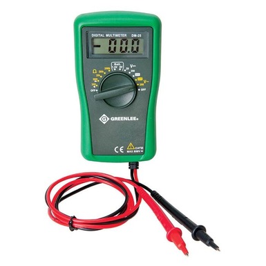 Manual Ranging Digital Multimeter, 600V (DM-25) | Greenlee