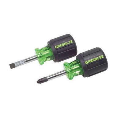 Stubby 2-Piece Screwdriver Set | Greenlee