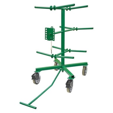 Adjustable Line Spool Rack with Cutter