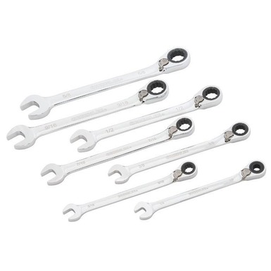 7-Piece Combination Ratcheting Wrench Set | Greenlee