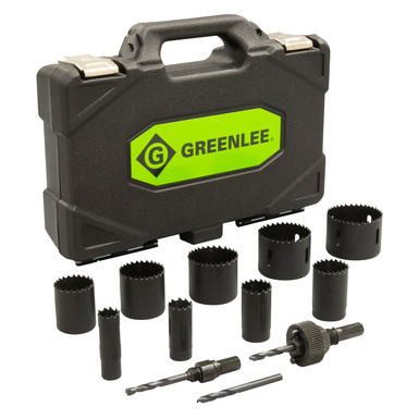 12 Piece Hole Saw Set with 3 4