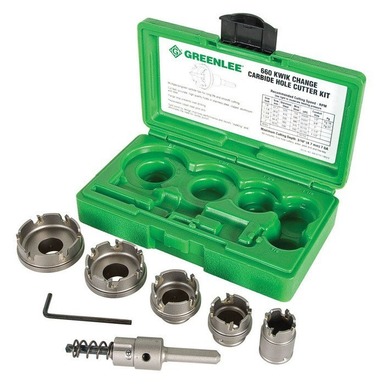 5 Piece Quick Change Carbide Cutter Set Greenlee