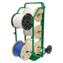 Greenlee 9517 Portable 6-Reel Wire Caddy With 2-Wheel Wire Caddy - Roller  Auctions